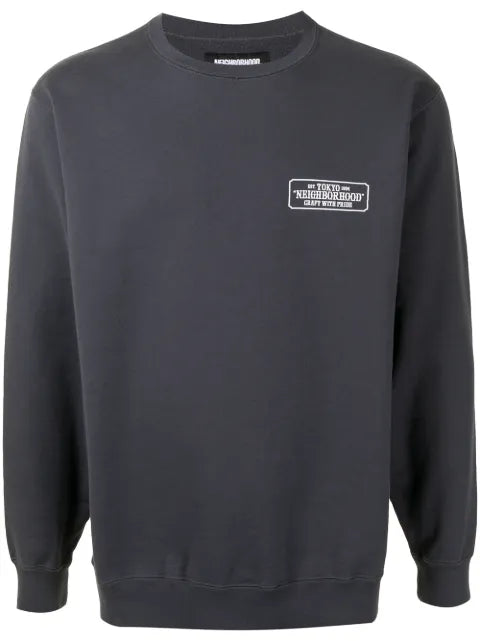 Neighborhood logo-print long-sleeve sweatshirt