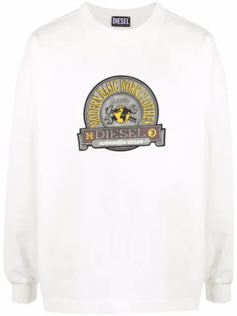 Diesel graphic-print cotton sweatshirt