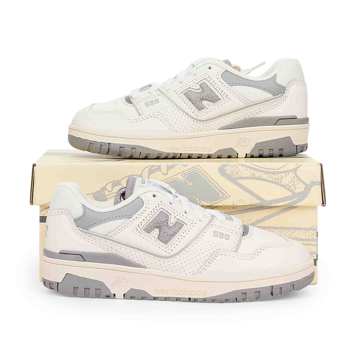 GREY NB P550 OXFORDS - KIDS SNEAKERS