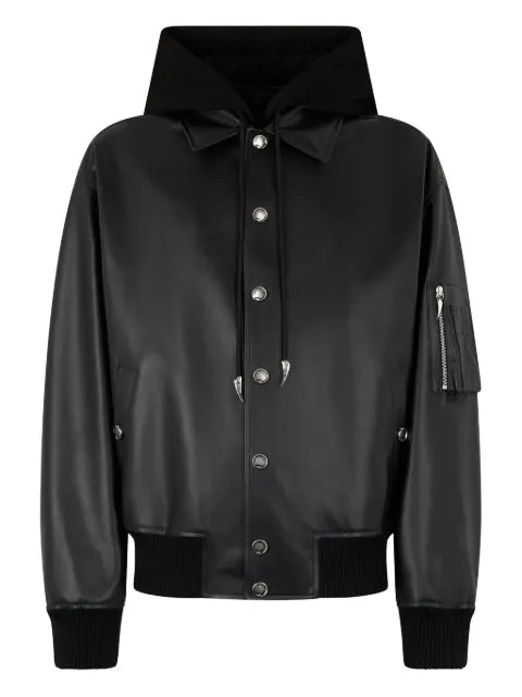 Roberto Cavalli leather bomber jacket