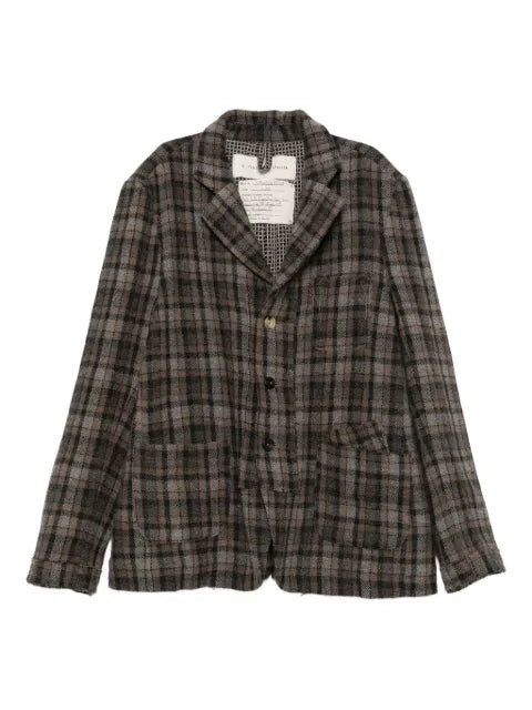 A Tentative Atelier checked shirt jacket