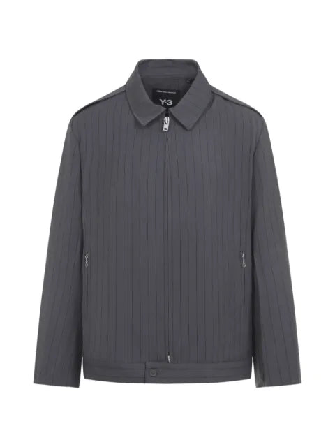 Y-3 pinstriped overshirt