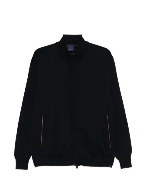 Paul & Shark zip-up virgin wool cardigan