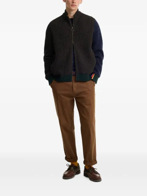 Barbour x Paul Smith Gamefair cable-knit zip-up cardigan