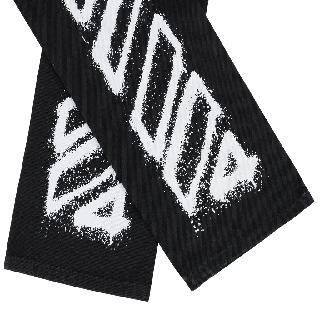 Black Spray Diag Jeans