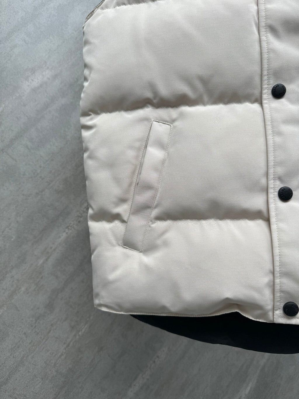 Stone Island Cream Quilted Down Vest