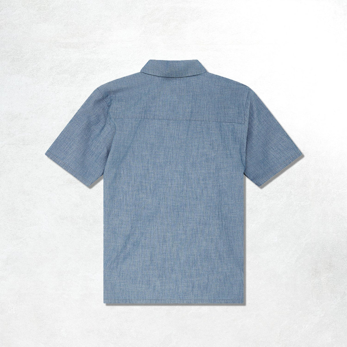 Deus Forecourt Chambray Shirt: Mid Indigo