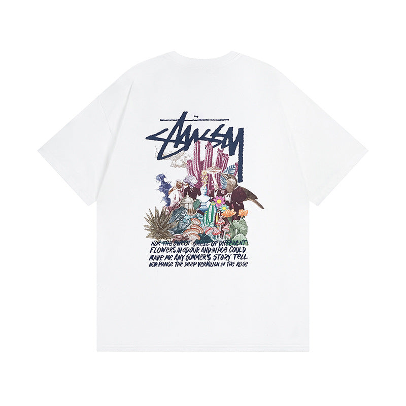 Stussy T Shirts Casual Loose Couple T Shirts