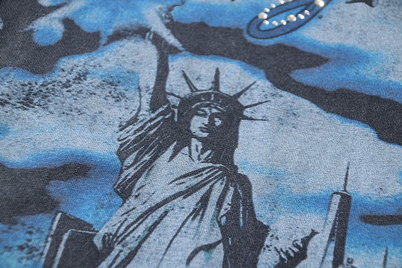 VALE USA Valley Dreams Rhinestone Graphic T-Shirt