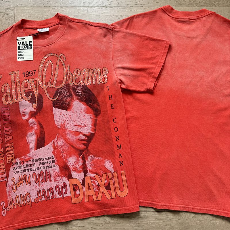 VALE USA Dreams 1997 Rhinestone Graphic T-Shirt
