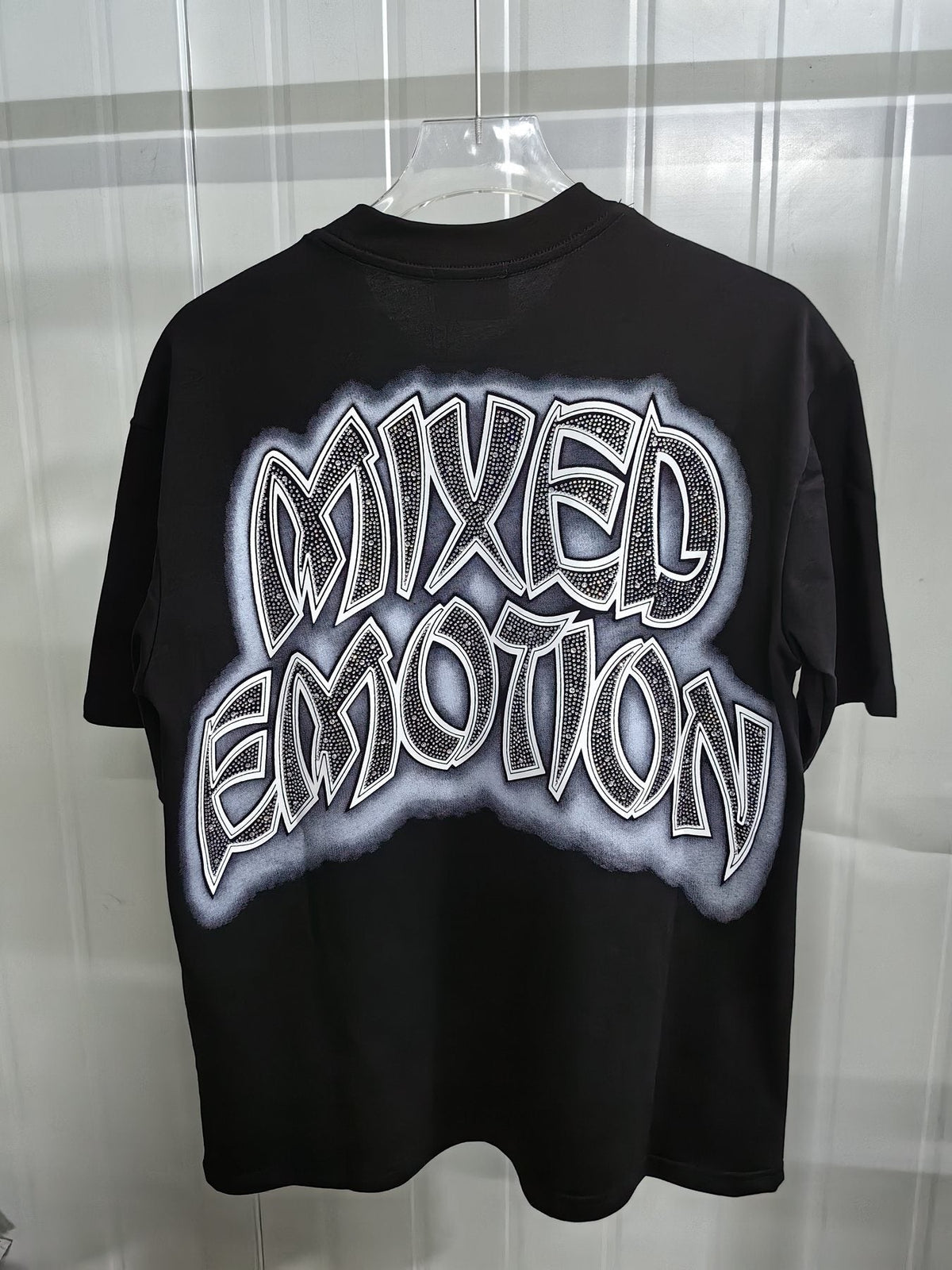 MIXED EMOTION Cherub Rhinestone Graphic T-Shirt