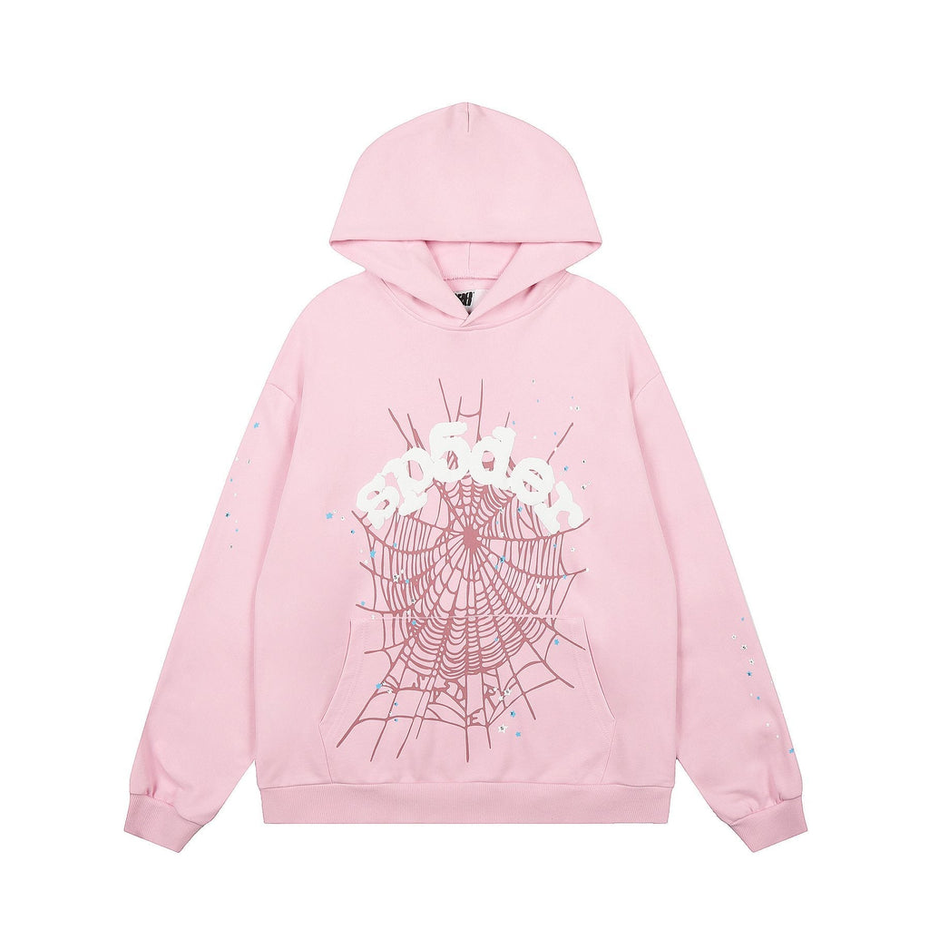 Sp5der Spiderweb Graphic Pullover Hoodie