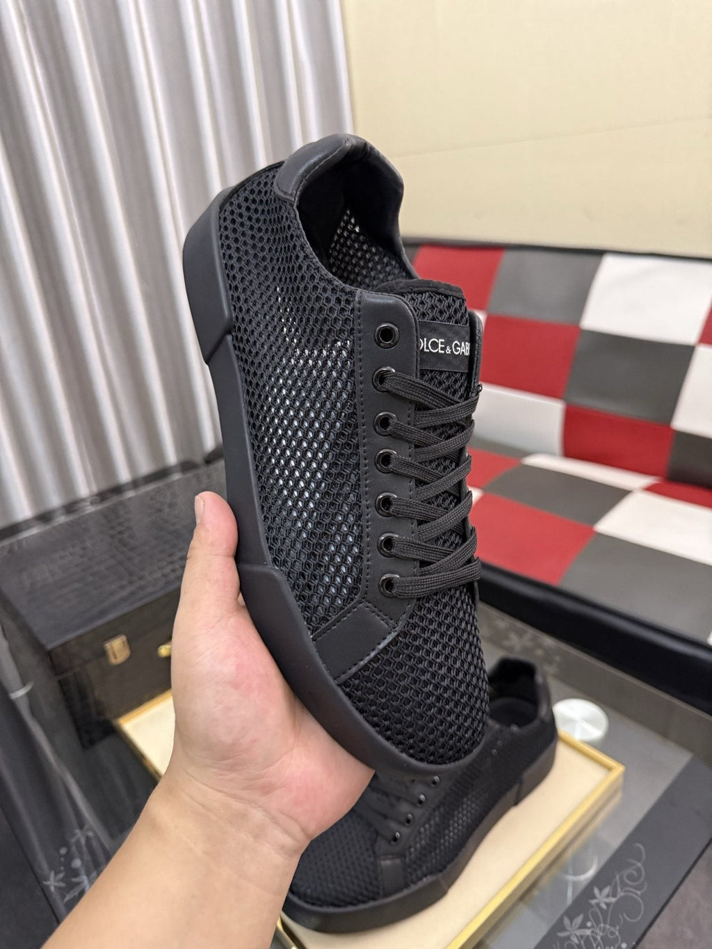 Dolce & Gabbana Perforated Low-Top Sneakers