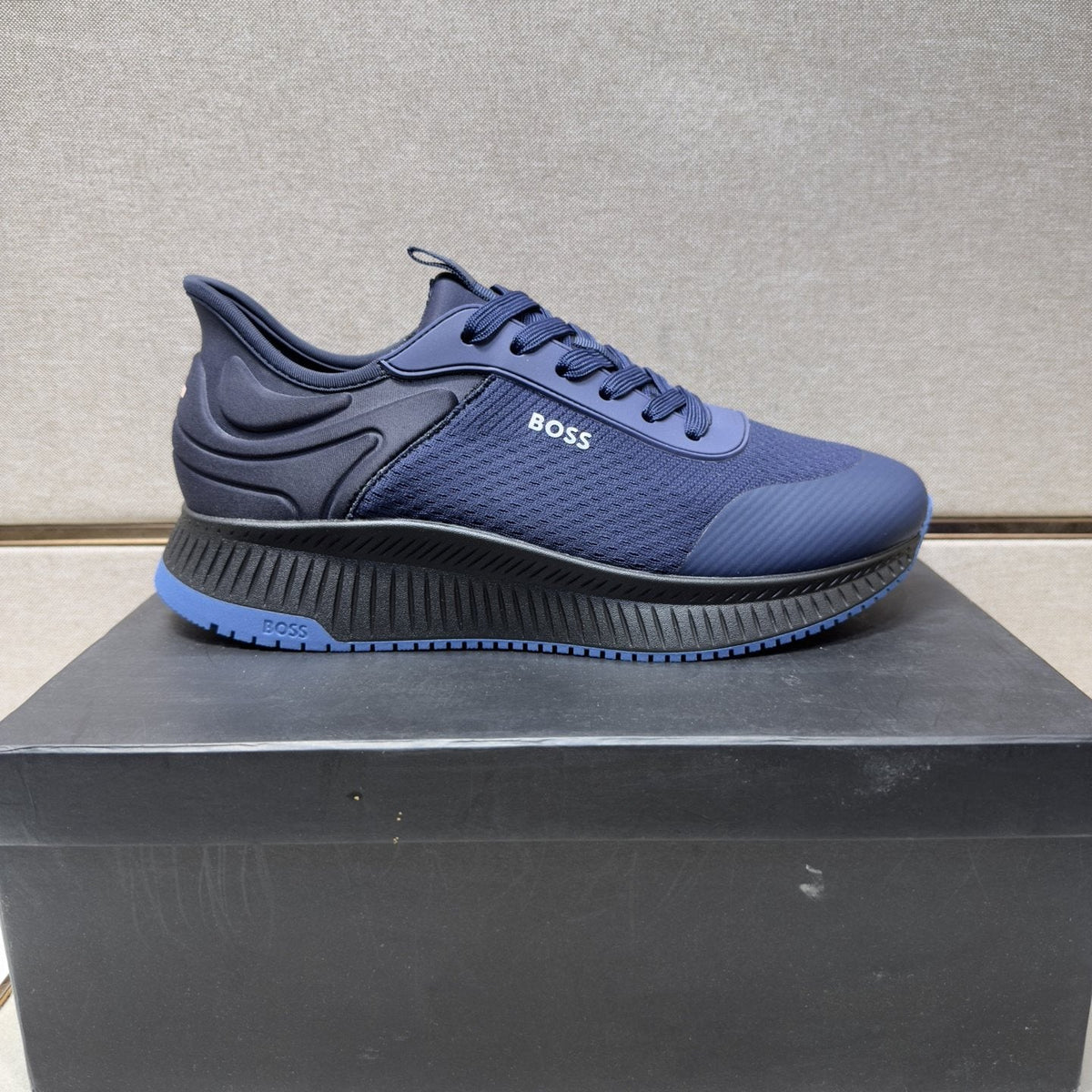 BOSS Men's Mesh Panel Sneakers